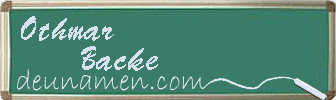 Othmar Backe Visitenkarte